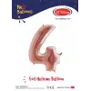40 Rose Renk Folyo Balon ( 4 )