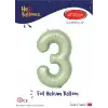 40 Su Yeşili Renk Folyo Balon ( 3 )