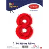 40 Kırmızı Renk Folyo Balon ( 8 )