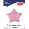 18 Açık Pembe Yıldız Folyo Balon
