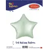 18 Su Yeşili Yıldız Folyo Balon