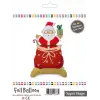 Ayaklı Noel Baba Folyo Balon 34x63 CM