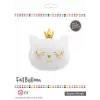 Beyaz Kedi Kafası Folyo Balon