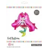Pembe Deniz Kızı Folyo Balon