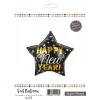 Folyo Balon 45cm Yıldız Happy New Year