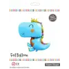 Sevimli Mavi Trex Folyo Balon
