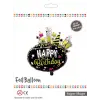Siyah Party Happy Birthday Folyo Balon