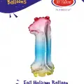 16Gökkuşağı Folyo Balon ( 1 )