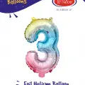 16Gökkuşağı Folyo Balon ( 3 )