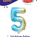 16Gökkuşağı Folyo Balon ( 5 )
