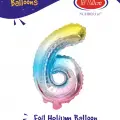 16Gökkuşağı Folyo Balon ( 6 )