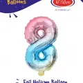 16Gökkuşağı Folyo Balon ( 8 )
