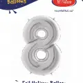 16Gümüş Folyo Balon ( 8 )