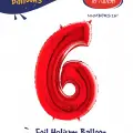 16Kırmızı Folyo Balon ( 6 )