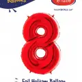 16Kırmızı Folyo Balon ( 8 )