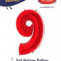 16Kırmızı Folyo Balon ( 9 )