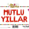 16 Kırmızı Mutlu Yıllar Set Balon