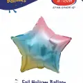 18 Gökkuşağı Yıldız Folyo Balon
