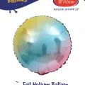 18Gökkuşağı Yuvarlak Folyo Balon