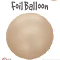 18Karamel Yuvarlak Folyo Balon