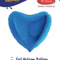 18Mavi Kalp Folyo Balon