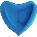 18Mavi Kalp Folyo Balon 50 Li Paket