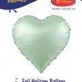 18Su Yeşili Kalp Folyo Balon
