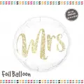 18Yuvarlak Mrs Folyo Balon