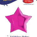 24Pembe Yıldız Folyo Balon