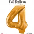 34 Altın Renk Folyo Balon ( 4 )