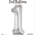34 Gümüş Renk Folyo Balon ( 1 )