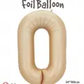 34 Karamel Renk Folyo Balon ( 0 )
