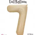 34 Karamel Renk Folyo Balon ( 7 )