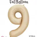 34 Karamel Renk Folyo Balon ( 9 )