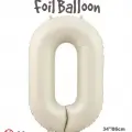 34 Krem Renk Folyo Balon ( 0 )