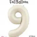 34 Krem Renk Folyo Balon ( 9 )