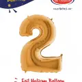 40 Altın Renk Folyo Balon ( 2 )