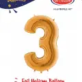 40 Altın Renk Folyo Balon ( 3 )
