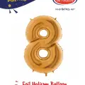 40 Altın Renk Folyo Balon ( 8 )