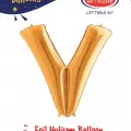 40 Altın Renk Folyo Balon ( V )