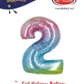 40 Gökkuşağı Renk Folyo Balon ( 2 )