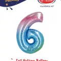 40 Gökkuşağı Renk Folyo Balon ( 6 )