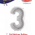 40 Gümüş Renk Folyo Balon ( 3 )
