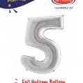 40 Gümüş Renk Folyo Balon ( 5 )