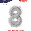 40 Gümüş Renk Folyo Balon ( 8 )