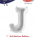 40 Gümüş Renk Folyo Balon ( J )