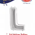 40 Gümüş Renk Folyo Balon ( L )