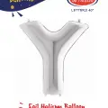 40 Gümüş Renk Folyo Balon ( Y )