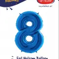 40 Mavi Renk Folyo Balon ( 8 )