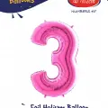 40 Pembe Renk Folyo Balon ( 3 )